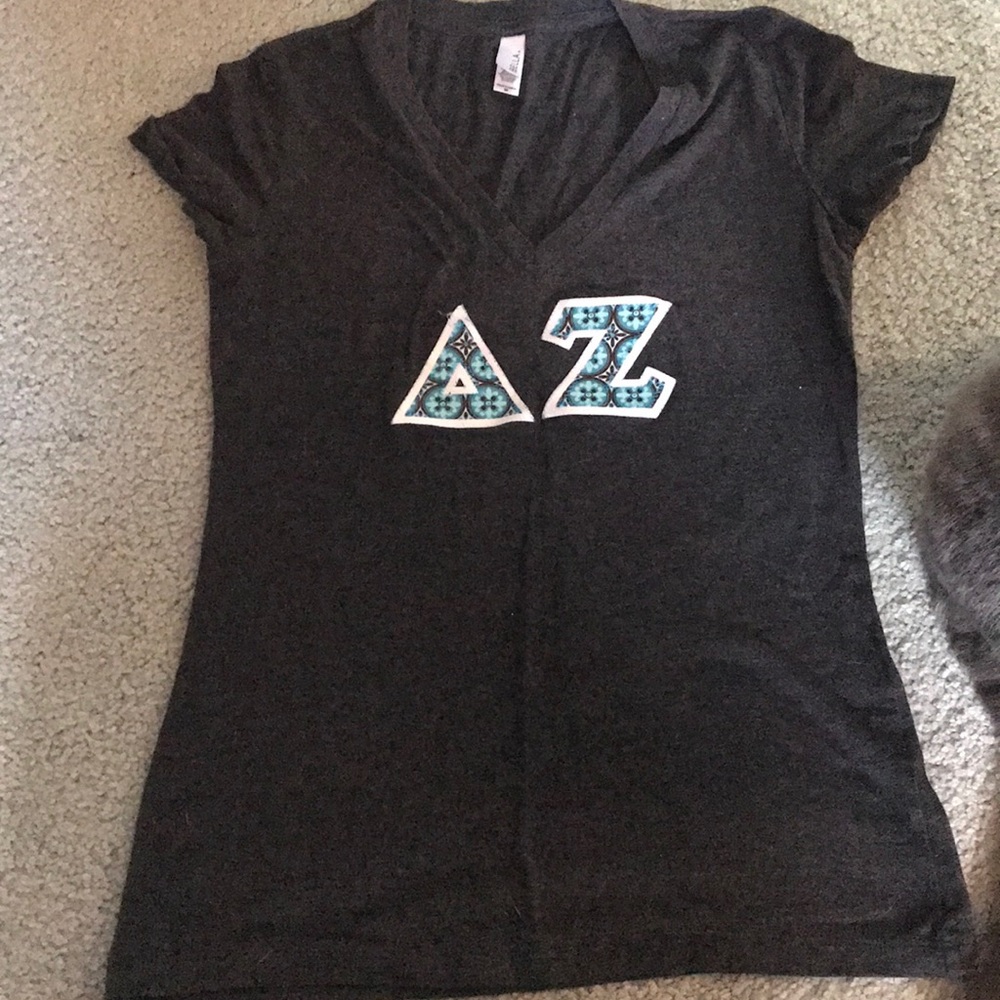 Delta Zeta Stitched Letters